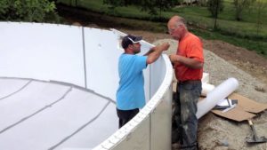 Radiant Aboveground Metric Pool install Tarson Pools Syracuse