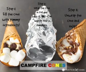 campfire cones steps
