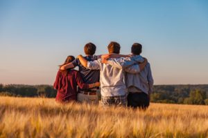 Family Bonding photo in the fields syracuse