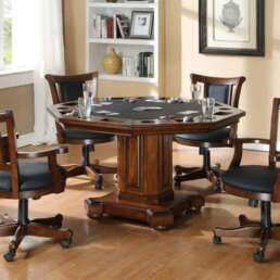 Imperial USA poker table set with chairs